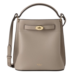 Mulberry Islington Bucket Cashmere Taupe Small Classic Grain